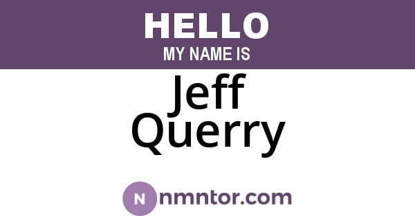 Jeff Querry