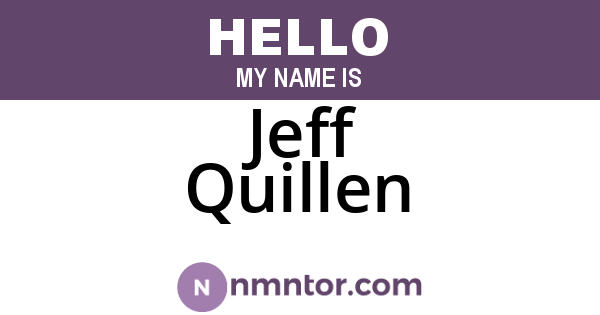 Jeff Quillen