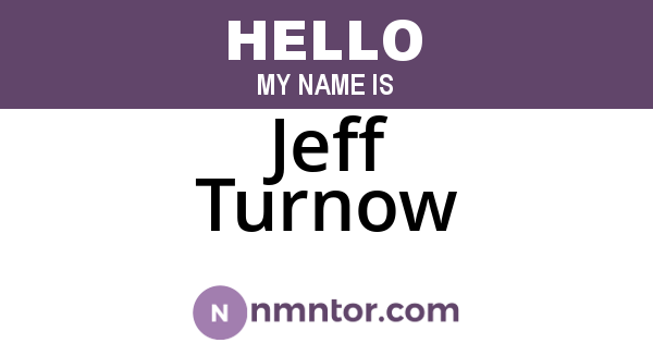 Jeff Turnow