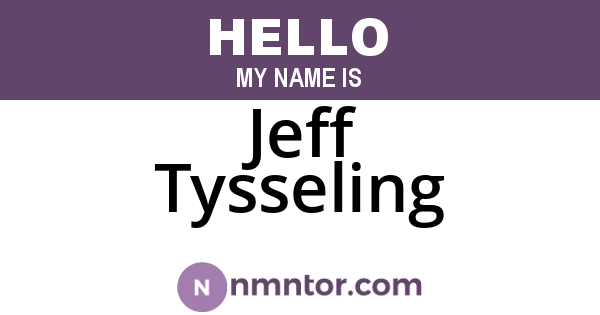 Jeff Tysseling