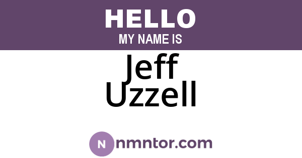Jeff Uzzell