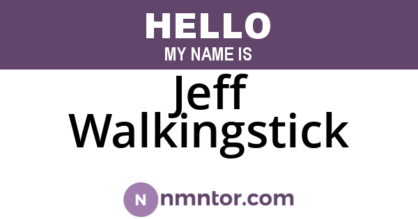 Jeff Walkingstick