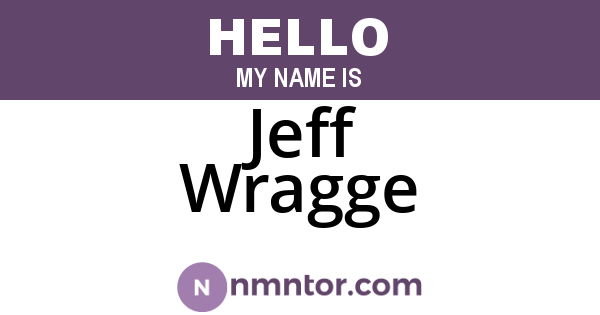 Jeff Wragge