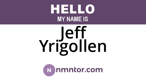 Jeff Yrigollen