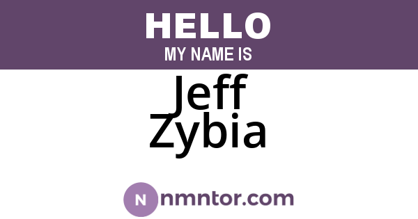 Jeff Zybia