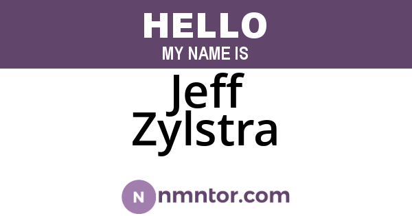 Jeff Zylstra