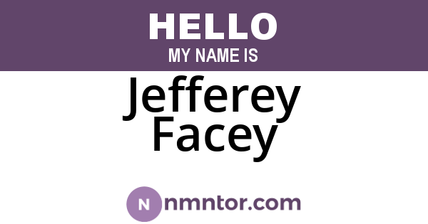 Jefferey Facey