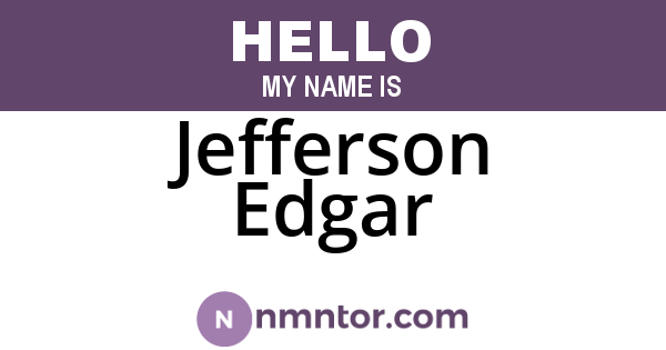 Jefferson Edgar