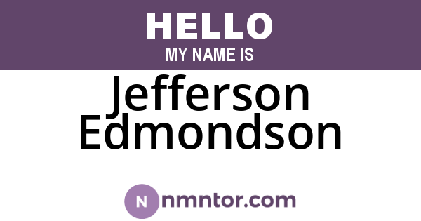 Jefferson Edmondson