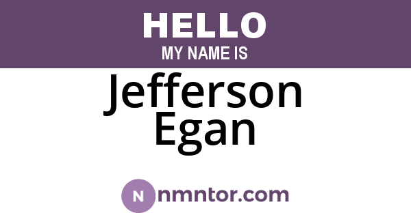 Jefferson Egan