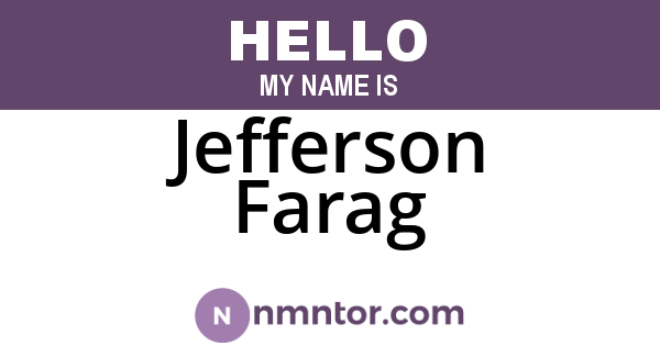 Jefferson Farag