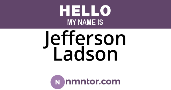 Jefferson Ladson