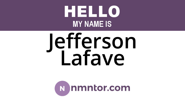 Jefferson Lafave