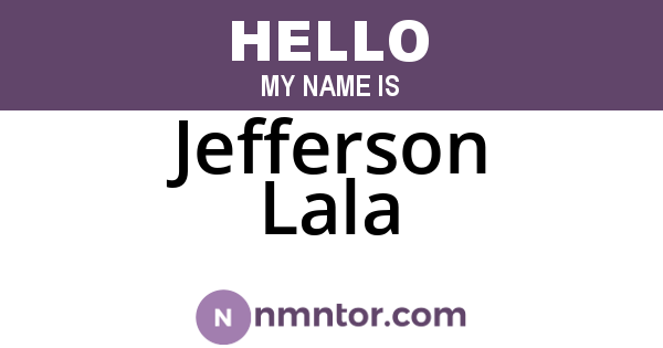 Jefferson Lala