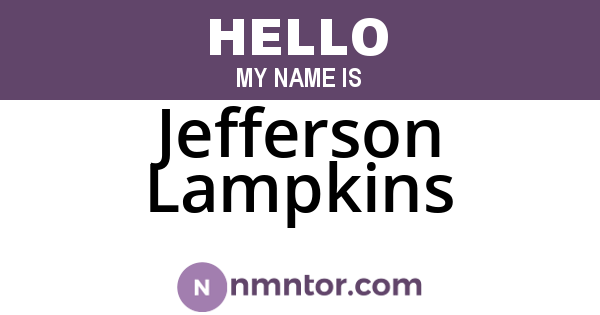 Jefferson Lampkins