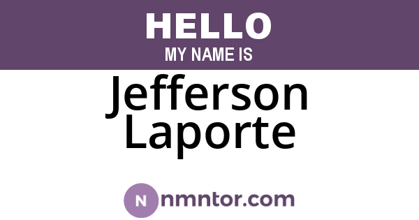 Jefferson Laporte