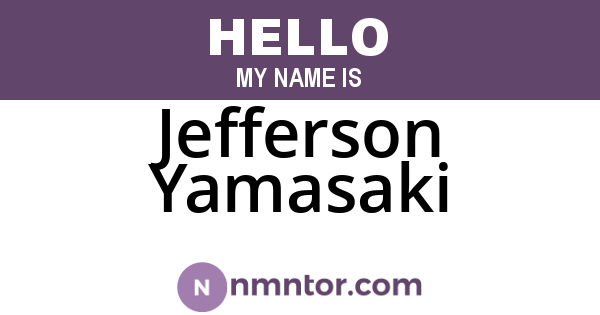Jefferson Yamasaki
