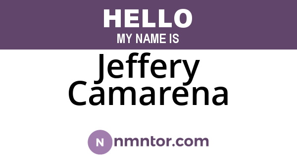Jeffery Camarena