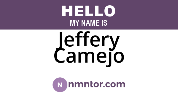 Jeffery Camejo