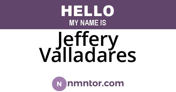 Jeffery Valladares