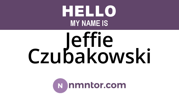Jeffie Czubakowski