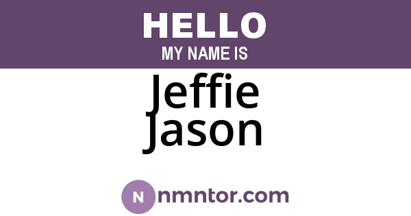 Jeffie Jason