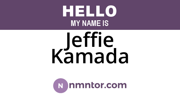 Jeffie Kamada