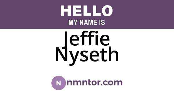 Jeffie Nyseth
