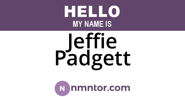 Jeffie Padgett