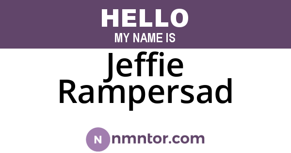 Jeffie Rampersad