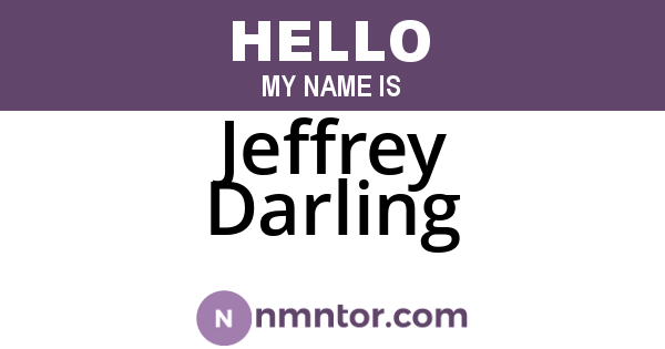 Jeffrey Darling