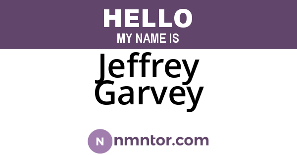 Jeffrey Garvey