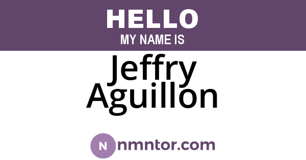 Jeffry Aguillon