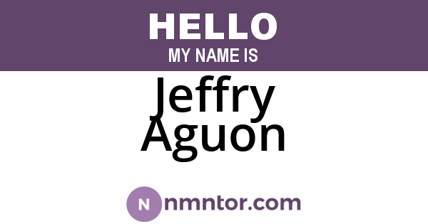 Jeffry Aguon