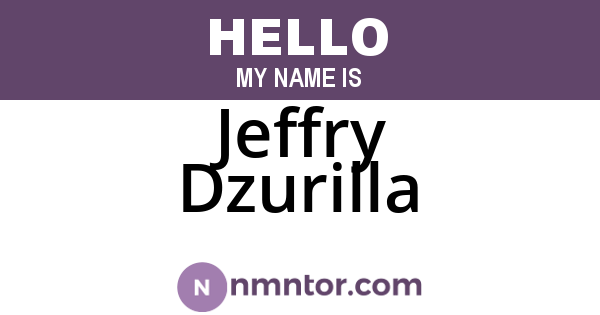 Jeffry Dzurilla