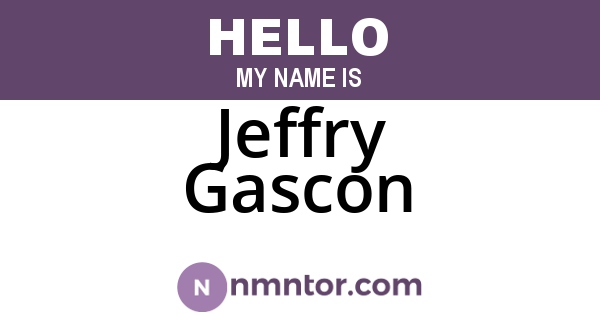 Jeffry Gascon