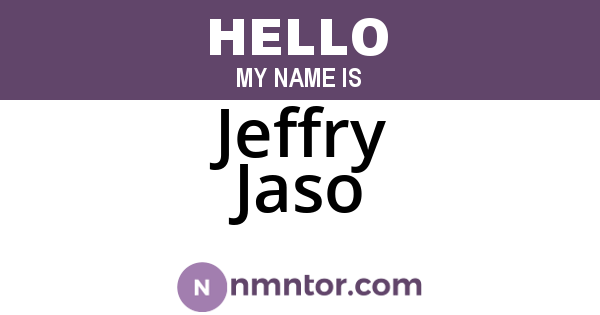 Jeffry Jaso
