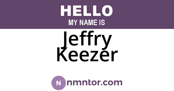 Jeffry Keezer