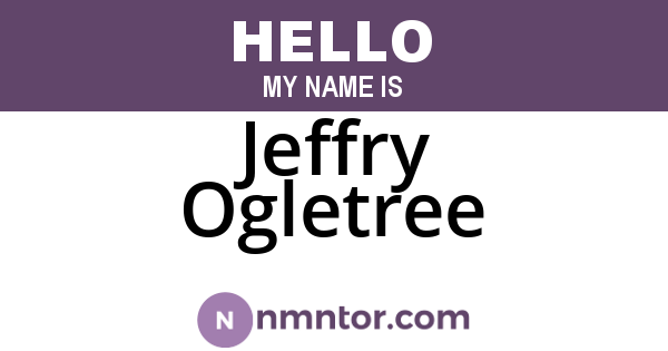 Jeffry Ogletree
