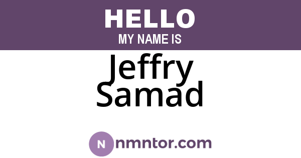 Jeffry Samad
