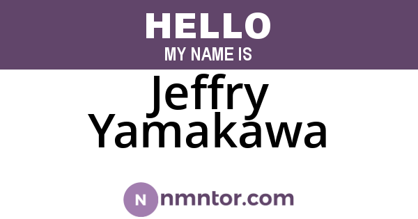 Jeffry Yamakawa