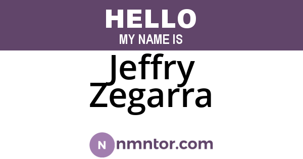 Jeffry Zegarra
