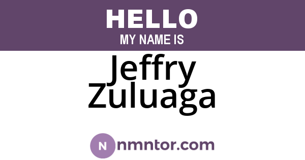 Jeffry Zuluaga