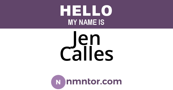 Jen Calles
