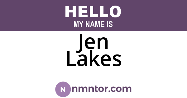Jen Lakes