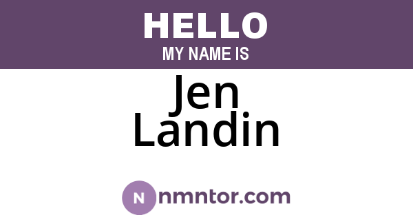 Jen Landin