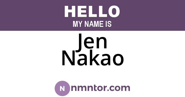 Jen Nakao