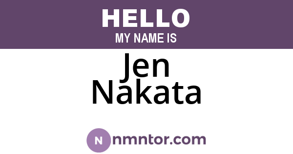 Jen Nakata