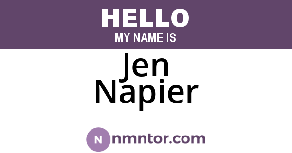 Jen Napier