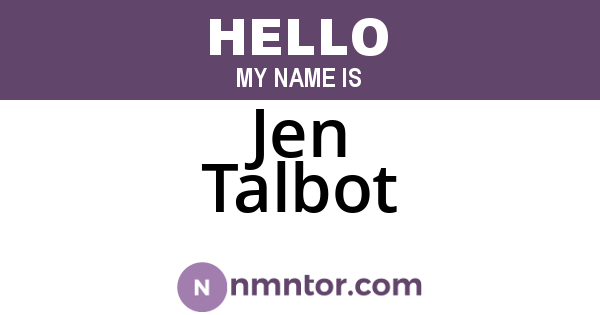 Jen Talbot